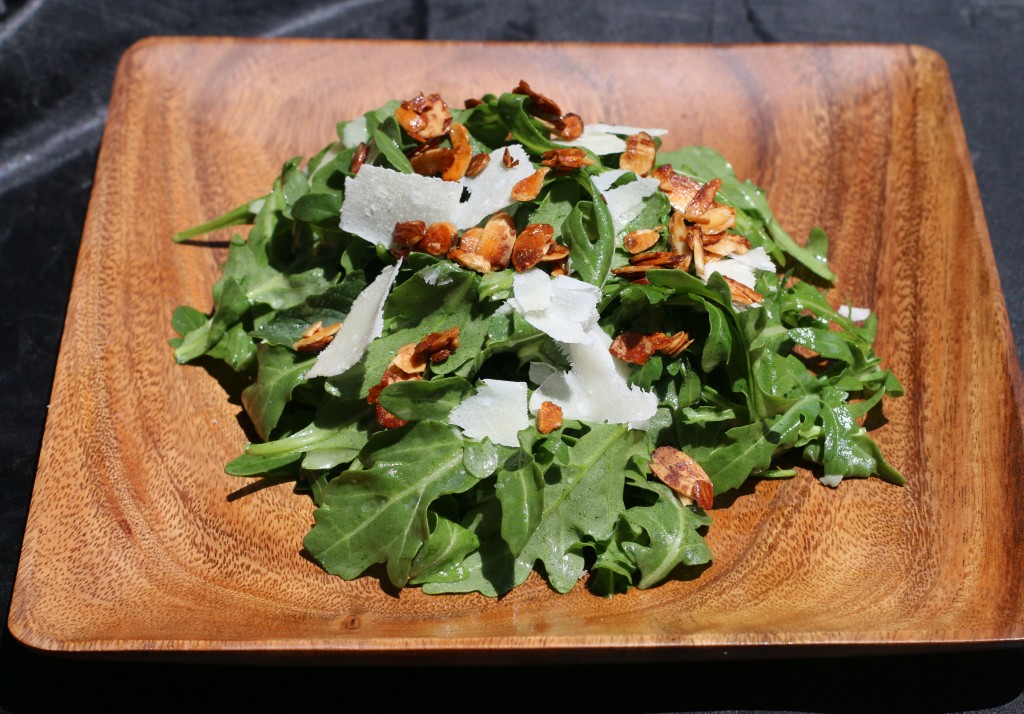 Arugula and Honey Roasted Almond Salad Recipe